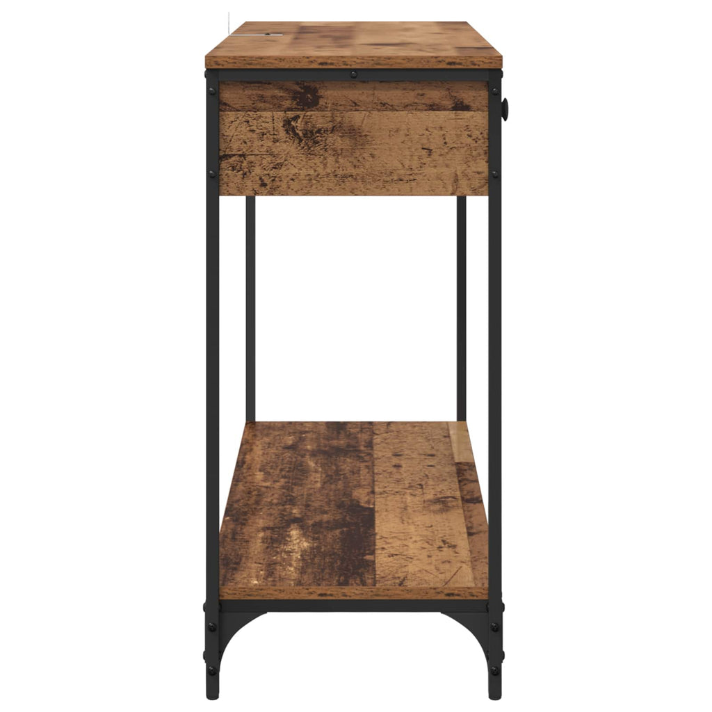 vidaXL Konsola Stare drewno 100 x 34,5 x 75 cm Materiał drewnopochodny