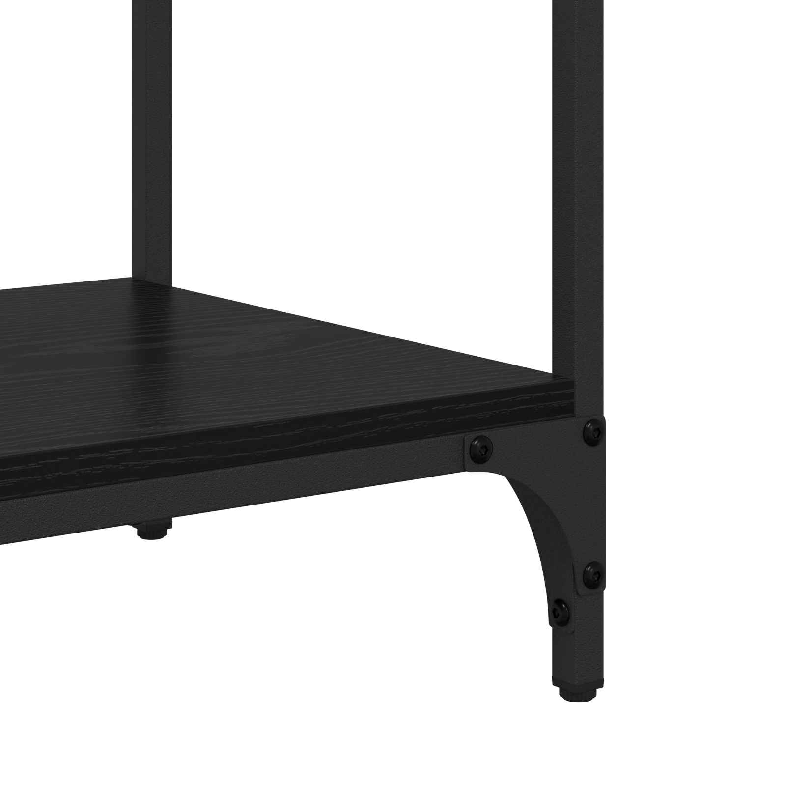 vidaXL Konsola Czarny Dąb 100 x 34,5 x 75 cm Materiał drewnopochodny