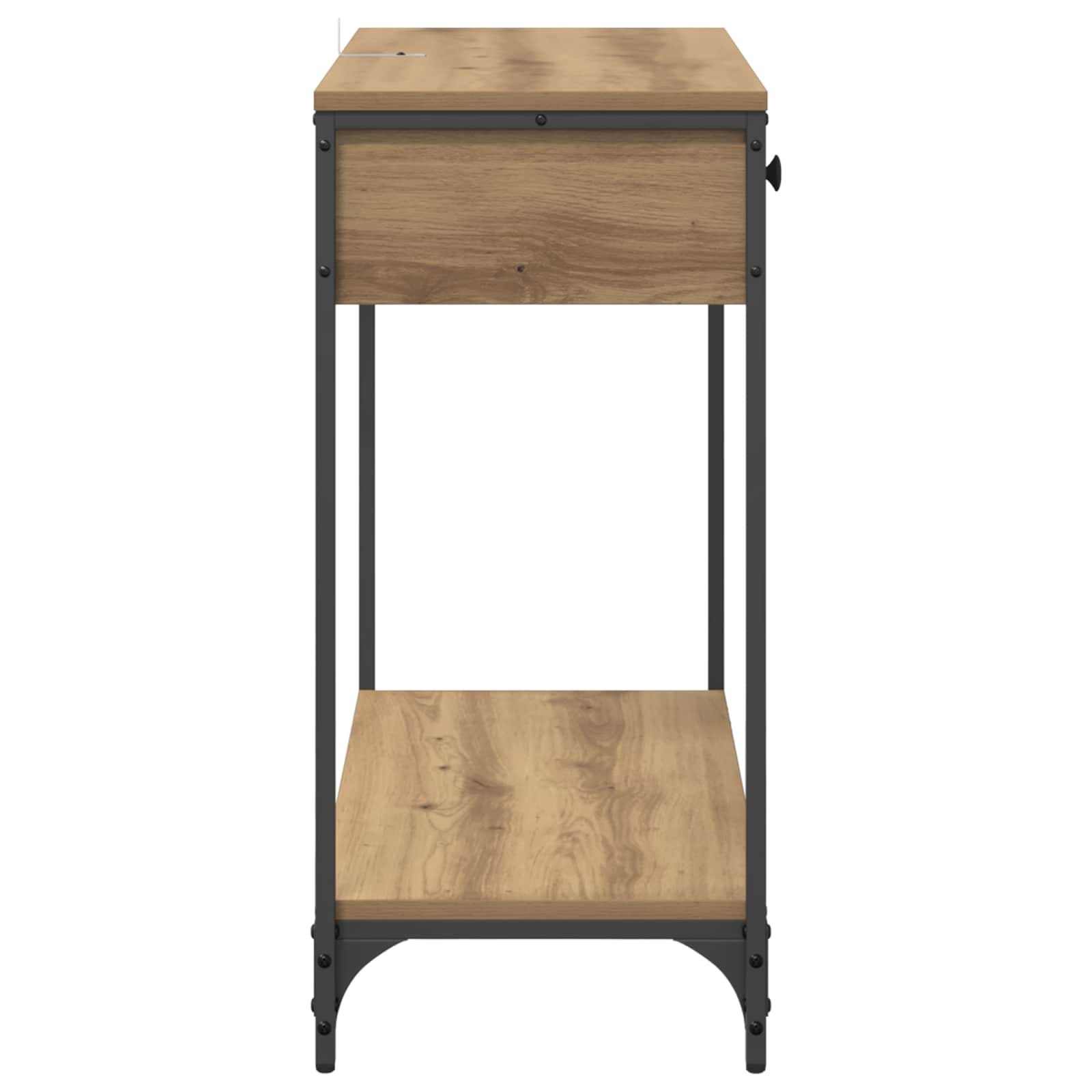 vidaXL Konsola z szufladą Dąb rzemieślniczy 75 x 34,5 x 75 cm