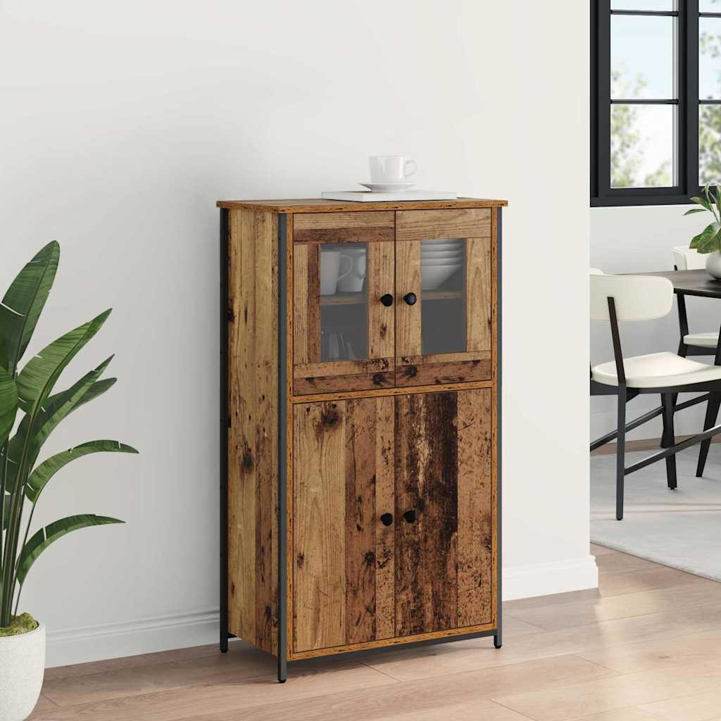 vidaXL Highboard Stare drewno 62 x 32 x 106,5 cm
