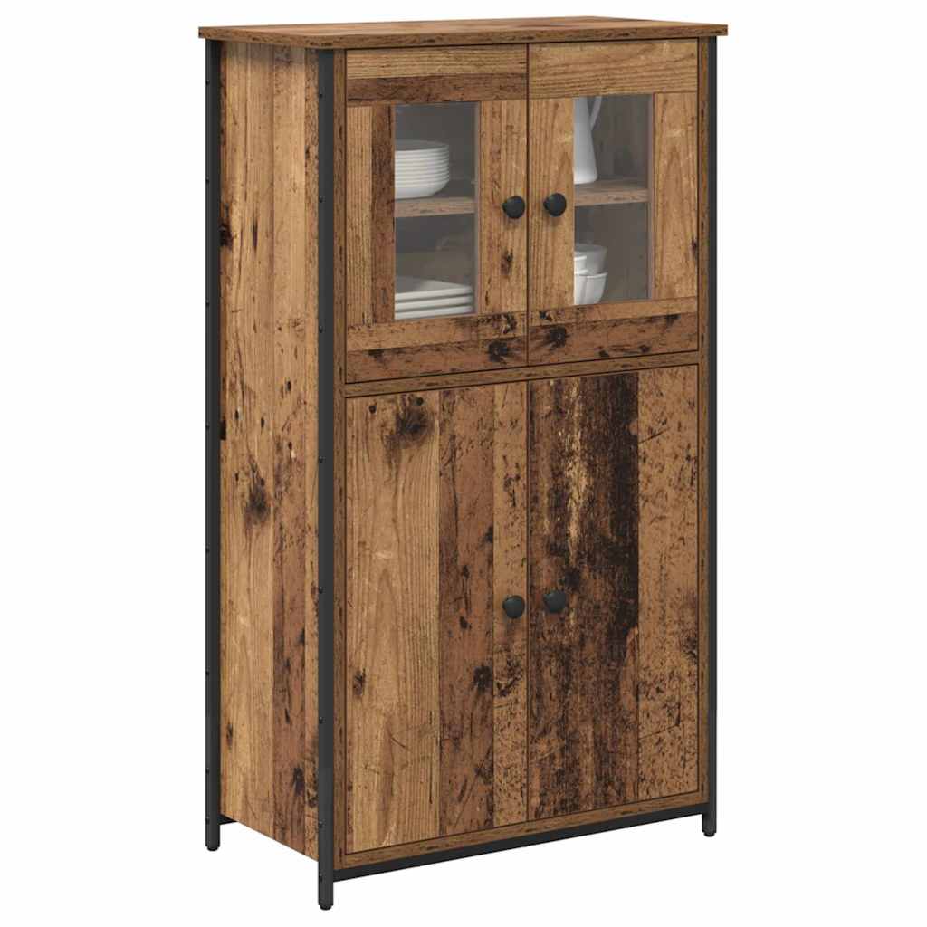 vidaXL Highboard Stare drewno 62 x 32 x 106,5 cm