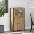 vidaXL Highboard Dąb rzemieślniczy 62 x 32 x 106,5 cm