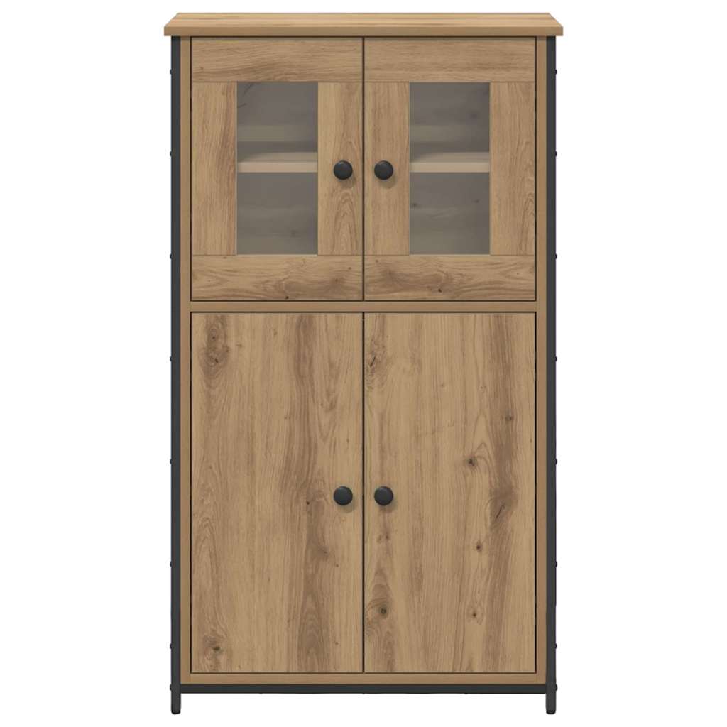 vidaXL Highboard Dąb rzemieślniczy 62 x 32 x 106,5 cm