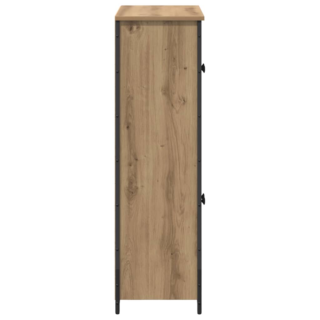 vidaXL Highboard Dąb rzemieślniczy 62 x 32 x 106,5 cm