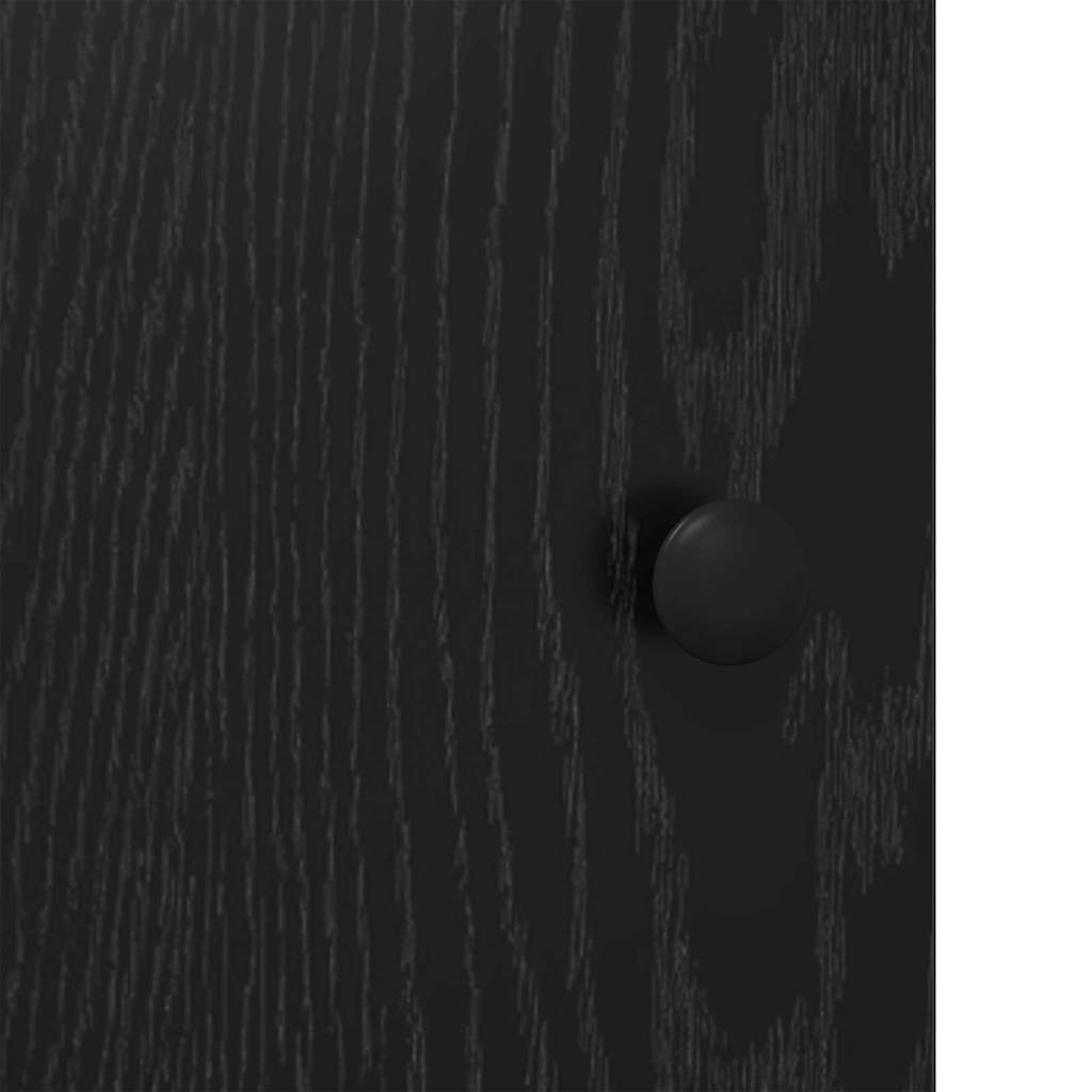 vidaXL Highboard Czarny Dąb 62 x 32 x 106,5 cm Materiał drewnopochodny