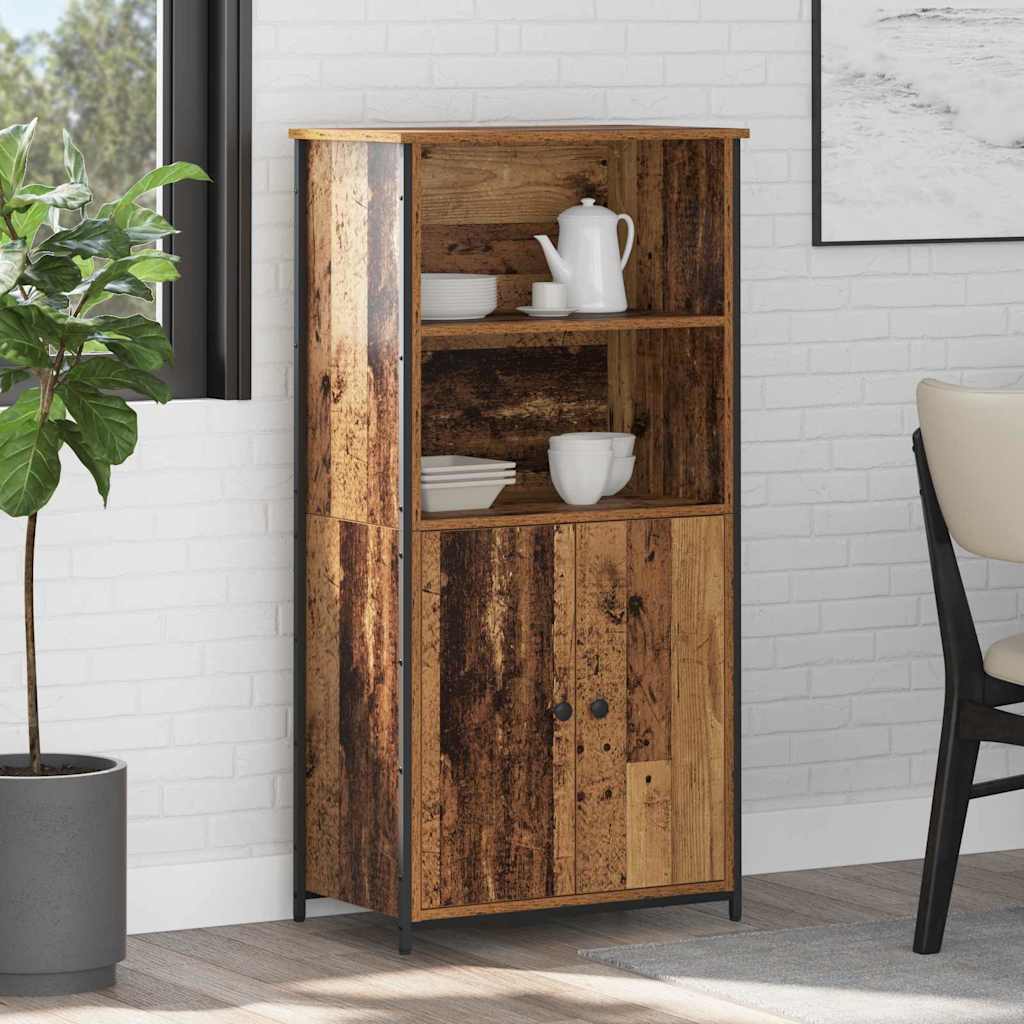 vidaXL Highboard Stare drewno 62 x 36 x 121,5 cm