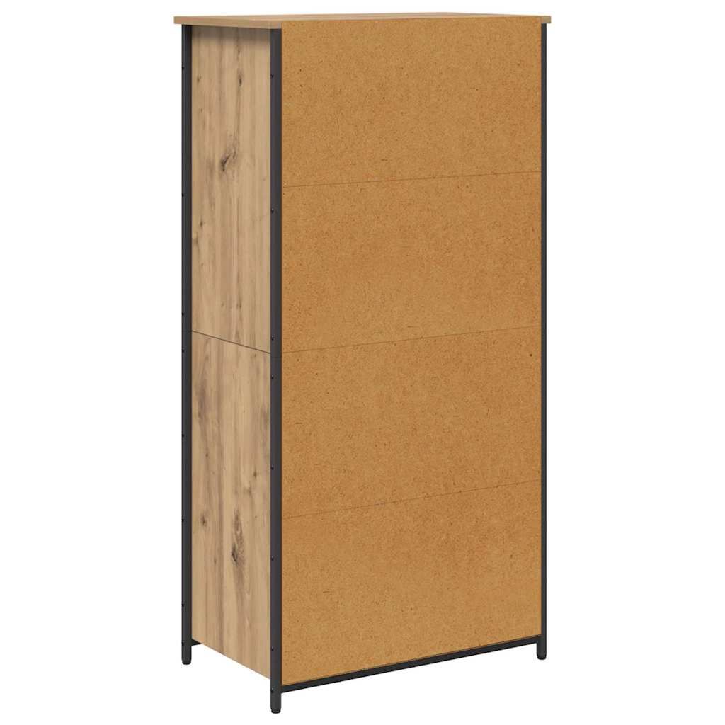 vidaXL Highboard Dąb rzemieślniczy 62 x 36 x 121,5 cm