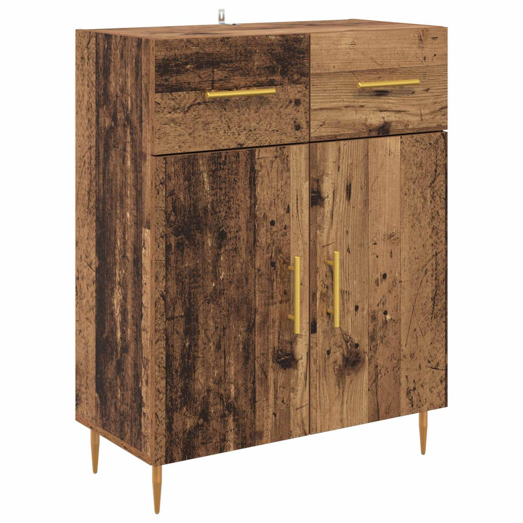 vidaXL Bufet Stare drewno 69,5 x 34 x 90 cm Materiał drewnopochodny