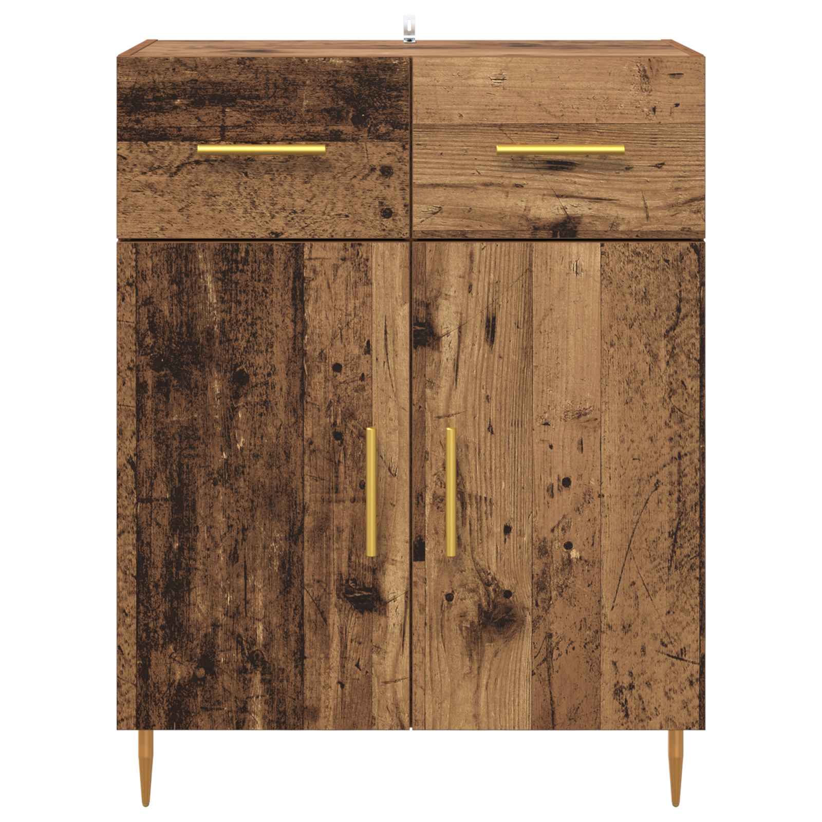 vidaXL Bufet Stare drewno 69,5 x 34 x 90 cm Materiał drewnopochodny