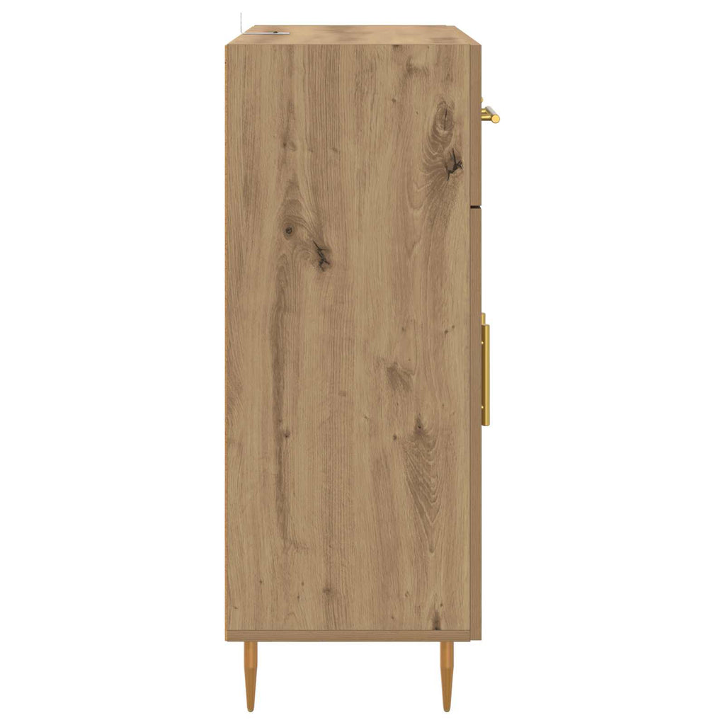 vidaXL Bufet z szufladą Dąb rzemieślniczy 69,5 x 34 x 90 cm