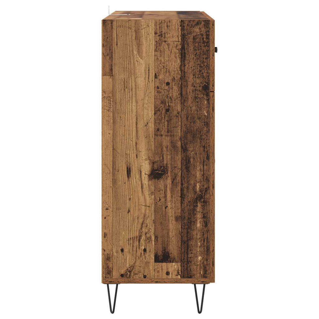 vidaXL Bufet Stare drewno 69,5 x 34 x 90 cm Materiał drewnopochodny