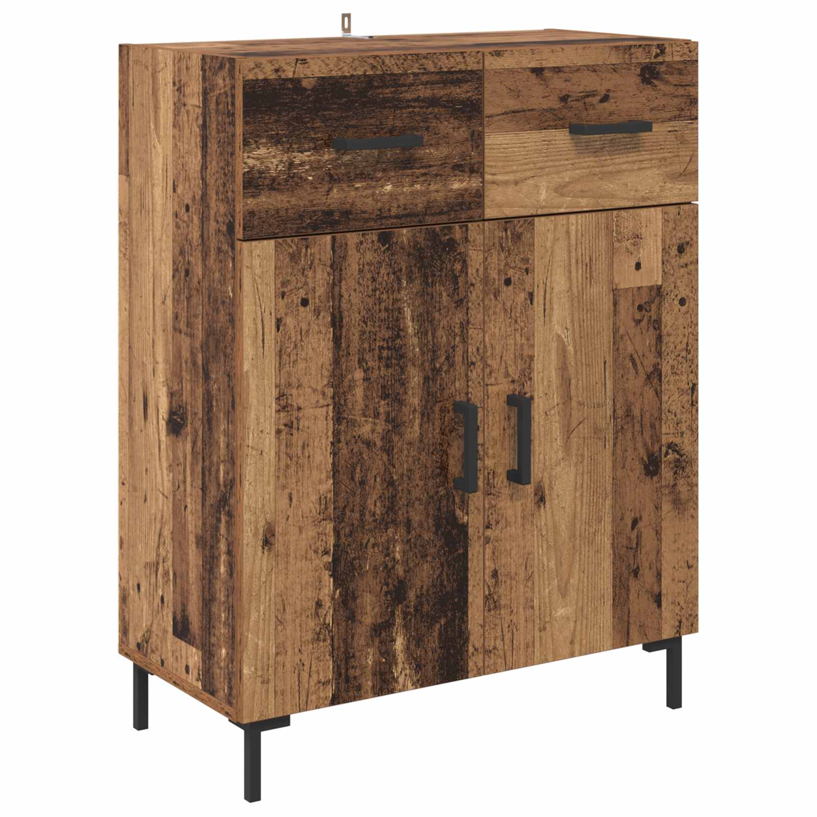 vidaXL Bufet Stare drewno 69,5 x 34 x 90 cm Materiał drewnopochodny