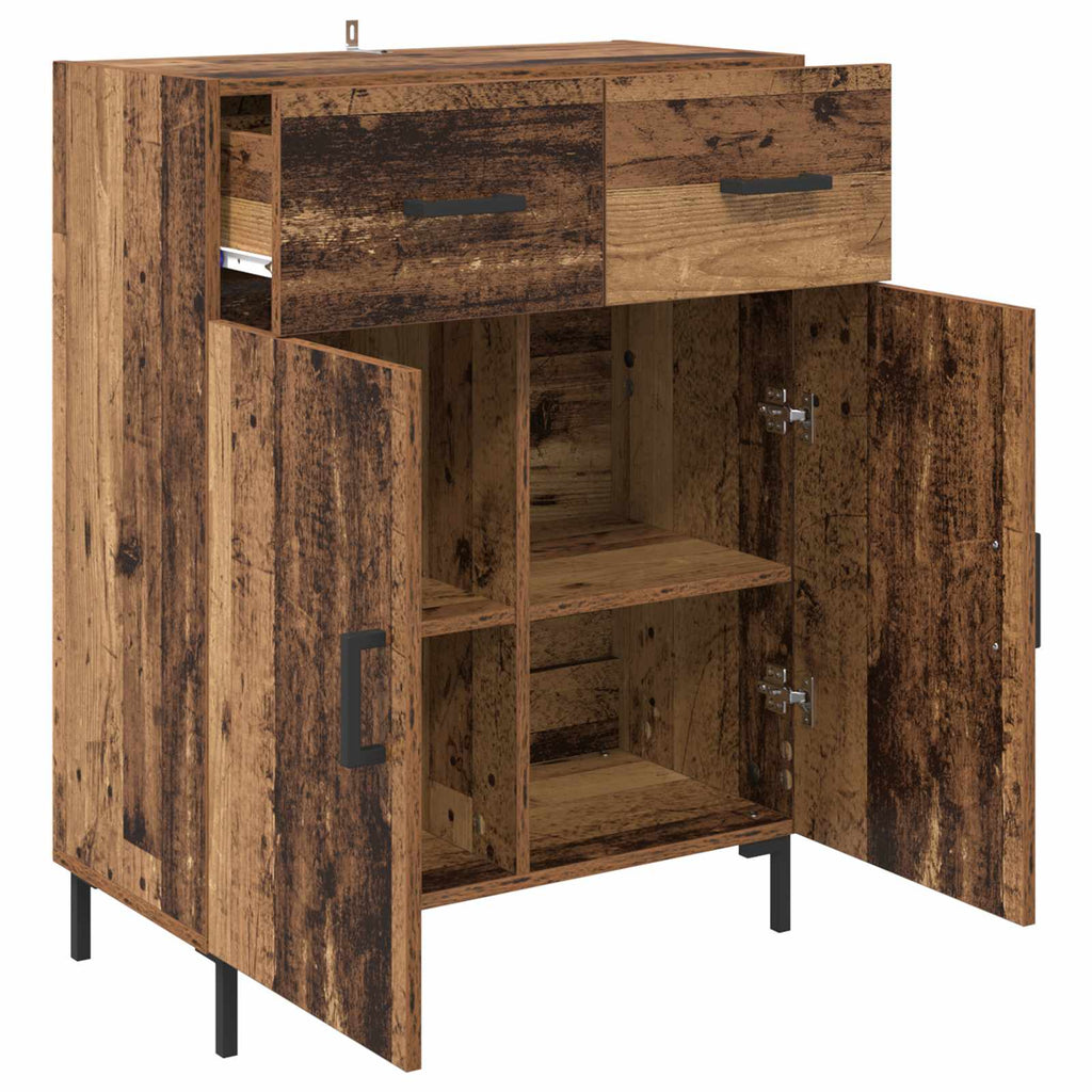 vidaXL Bufet Stare drewno 69,5 x 34 x 90 cm Materiał drewnopochodny