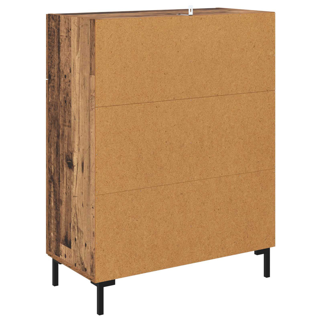 vidaXL Bufet Stare drewno 69,5 x 34 x 90 cm Materiał drewnopochodny