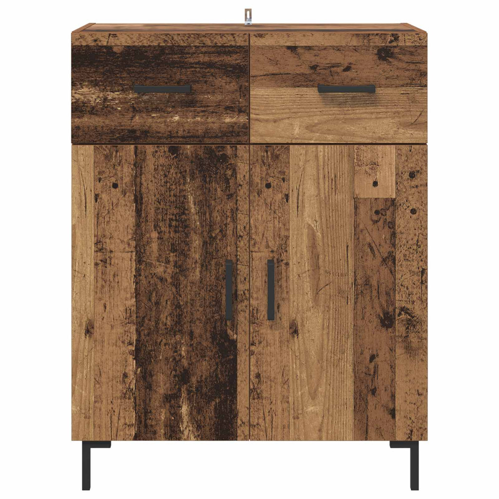 vidaXL Bufet Stare drewno 69,5 x 34 x 90 cm Materiał drewnopochodny