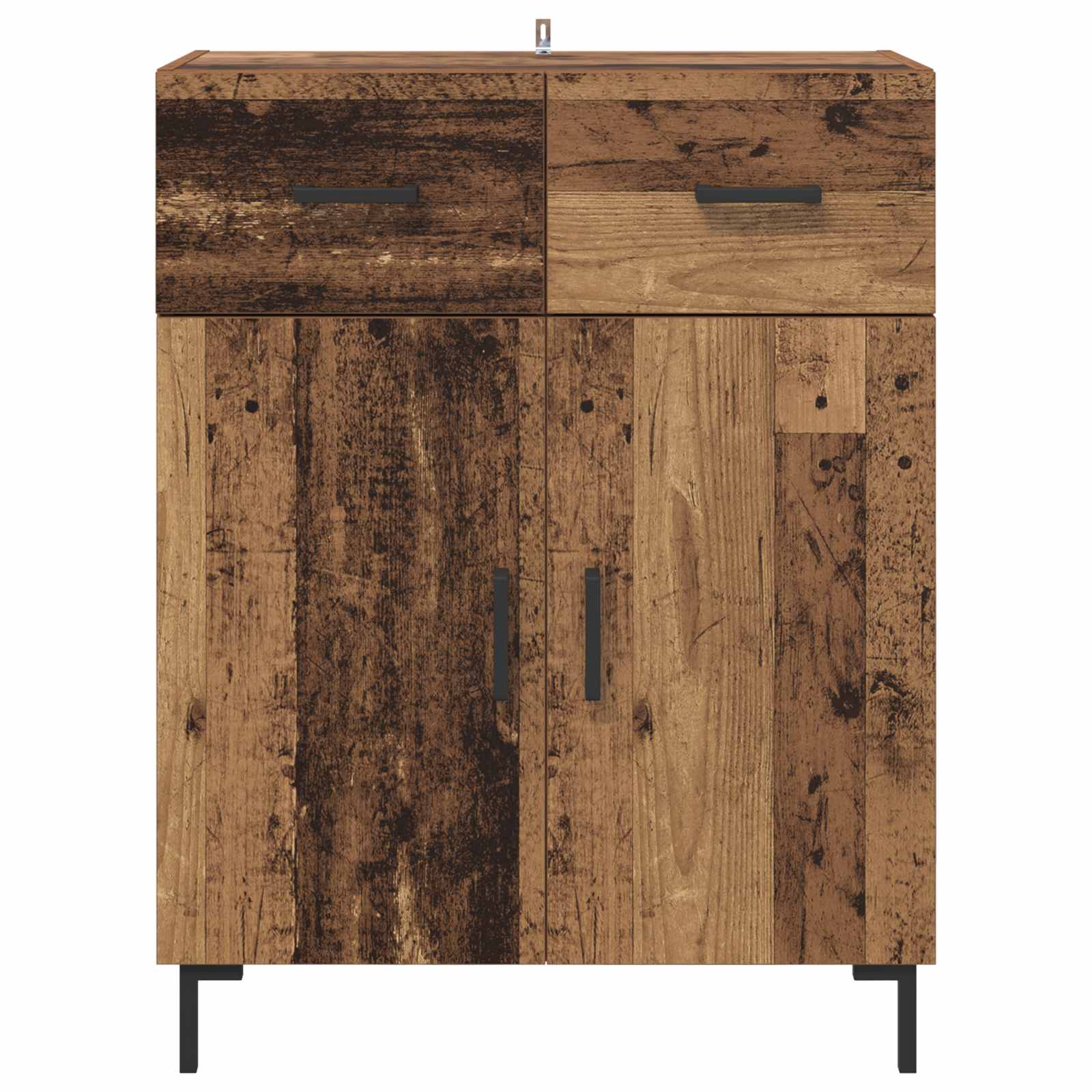 vidaXL Bufet Stare drewno 69,5 x 34 x 90 cm Materiał drewnopochodny