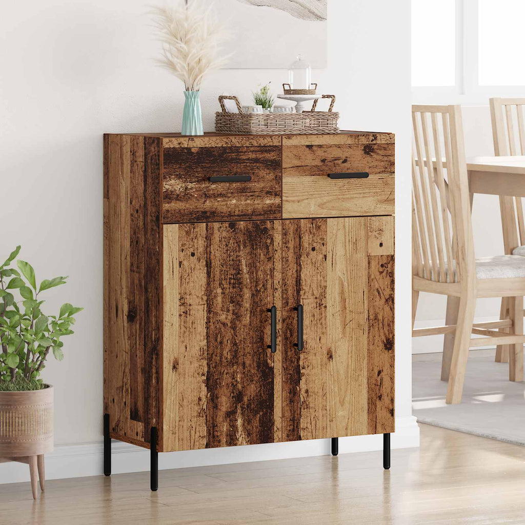 vidaXL Bufet Stare drewno 69,5 x 34 x 90 cm Materiał drewnopochodny