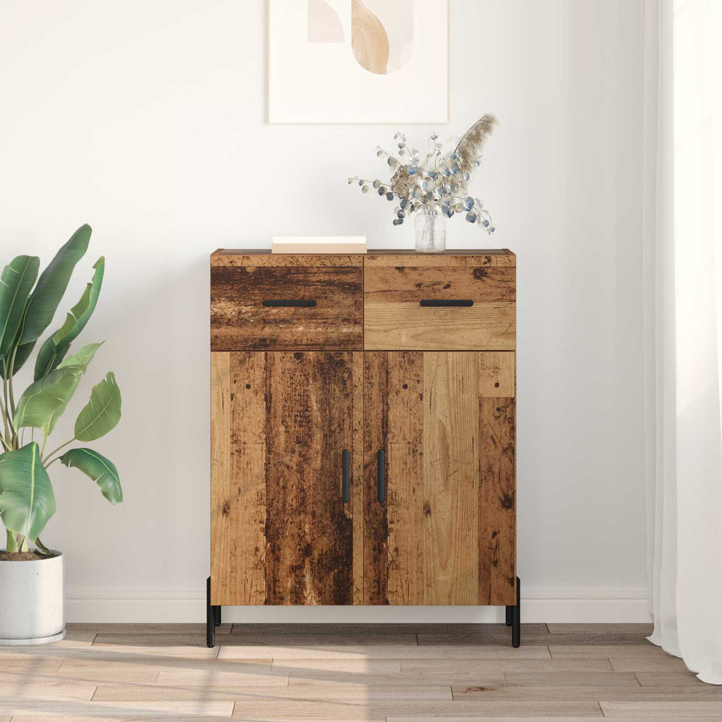 vidaXL Bufet Stare drewno 69,5 x 34 x 90 cm Materiał drewnopochodny