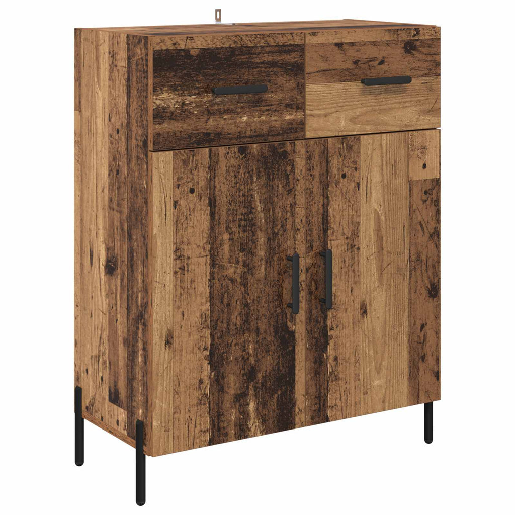 vidaXL Bufet Stare drewno 69,5 x 34 x 90 cm Materiał drewnopochodny