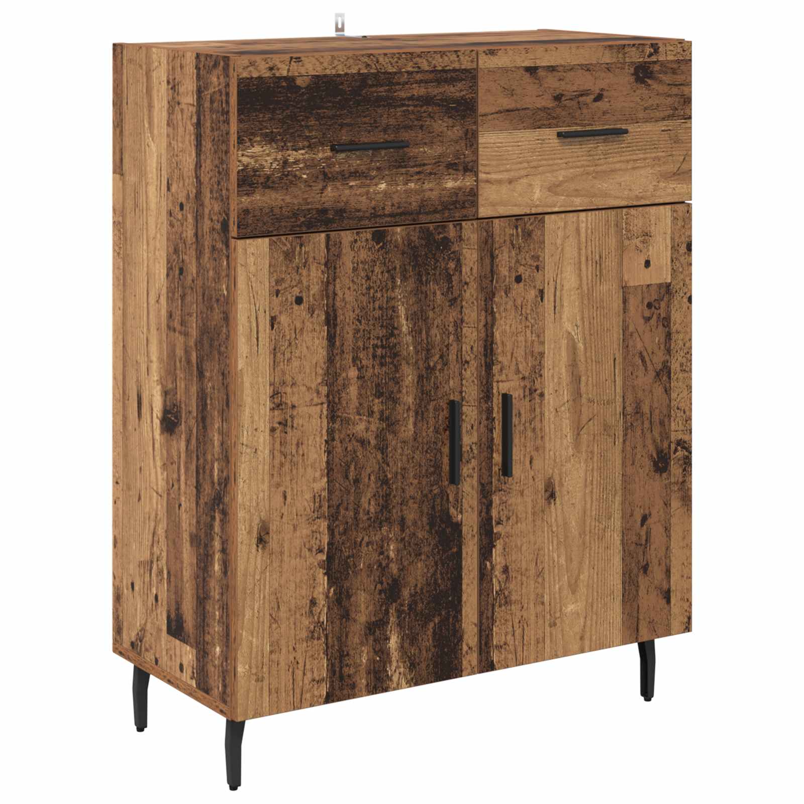 vidaXL Bufet Stare drewno 69,5 x 34 x 90 cm Materiał drewnopochodny