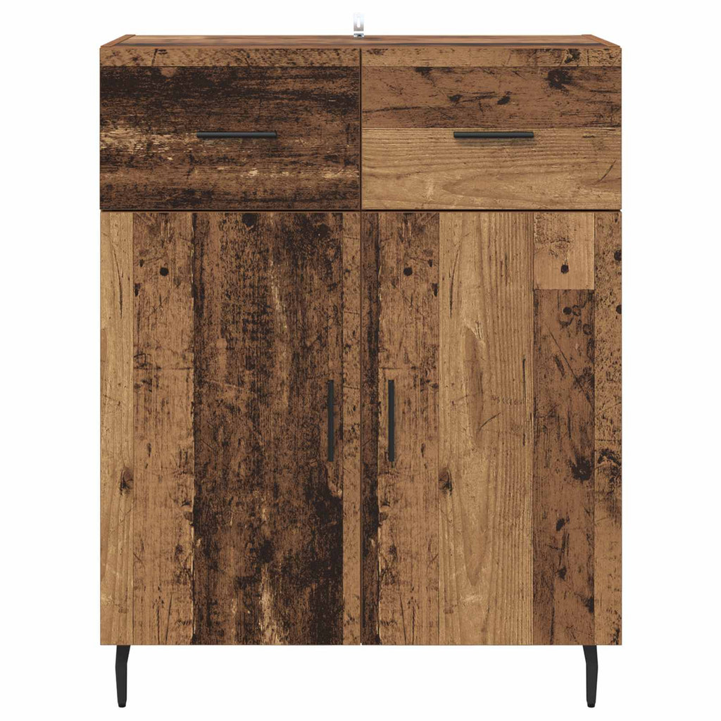 vidaXL Bufet Stare drewno 69,5 x 34 x 90 cm Materiał drewnopochodny