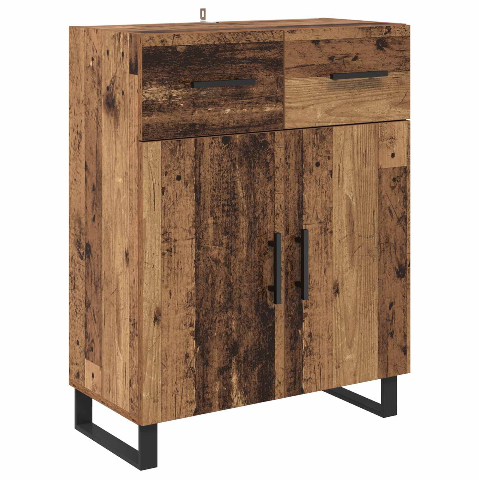 vidaXL Bufet Stare drewno 69,5 x 34 x 90 cm Materiał drewnopochodny