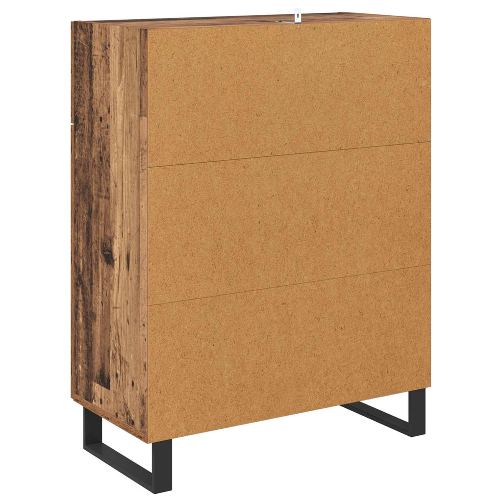 vidaXL Bufet Stare drewno 69,5 x 34 x 90 cm Materiał drewnopochodny
