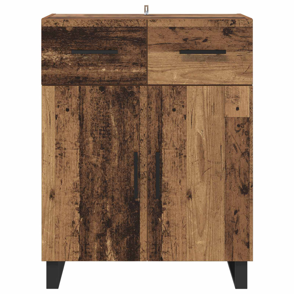 vidaXL Bufet Stare drewno 69,5 x 34 x 90 cm Materiał drewnopochodny