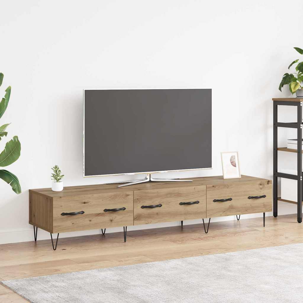vidaXL Szafka pod telewizor z szufladą dąb artisan 150 x 36 x 30 cm