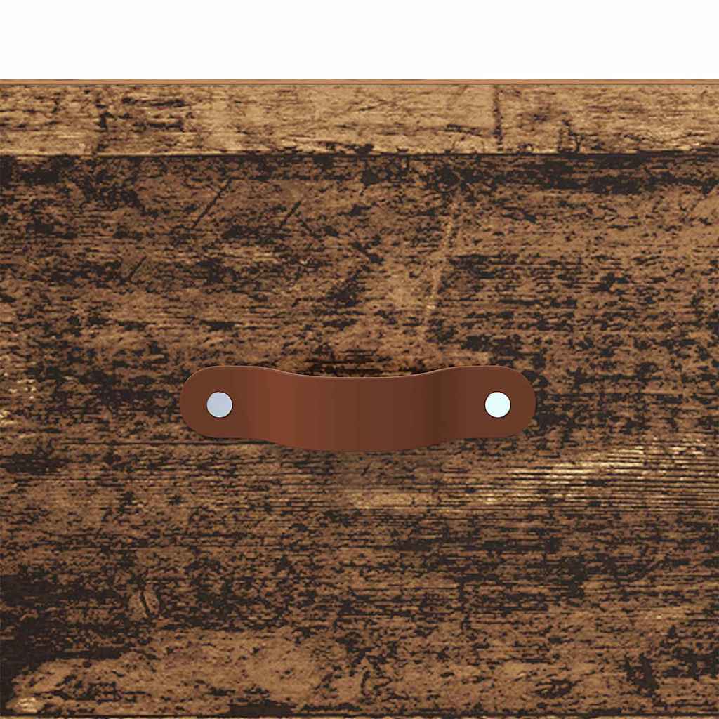 vidaXL Ścienny stolik nocny Stare drewno 35 x 35 x 20 cm