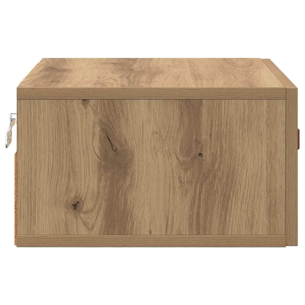 vidaXL Ścienny stolik nocny Dąb rzemieślniczy 35 x 35 x 20 cm