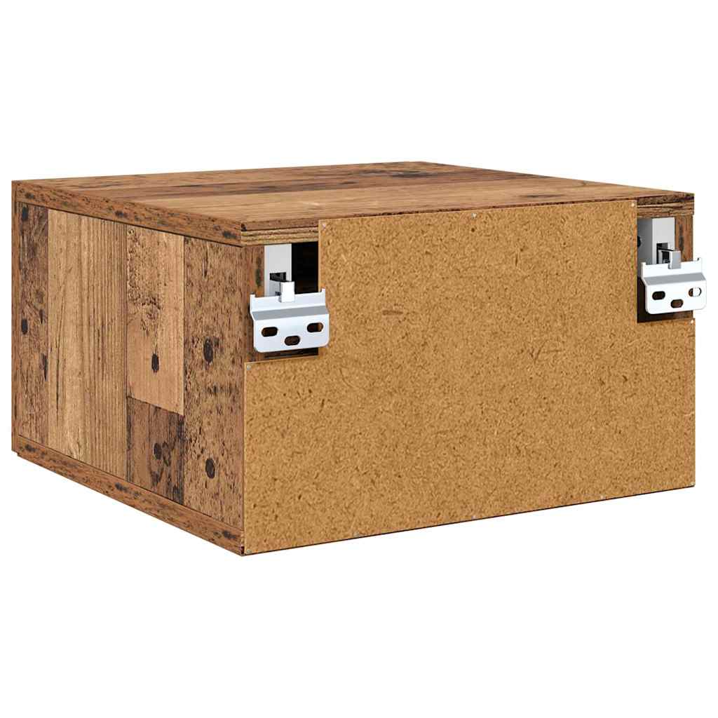 vidaXL Szafka Nocna z szufladą Stare drewno 35 x 35 x 20 cm