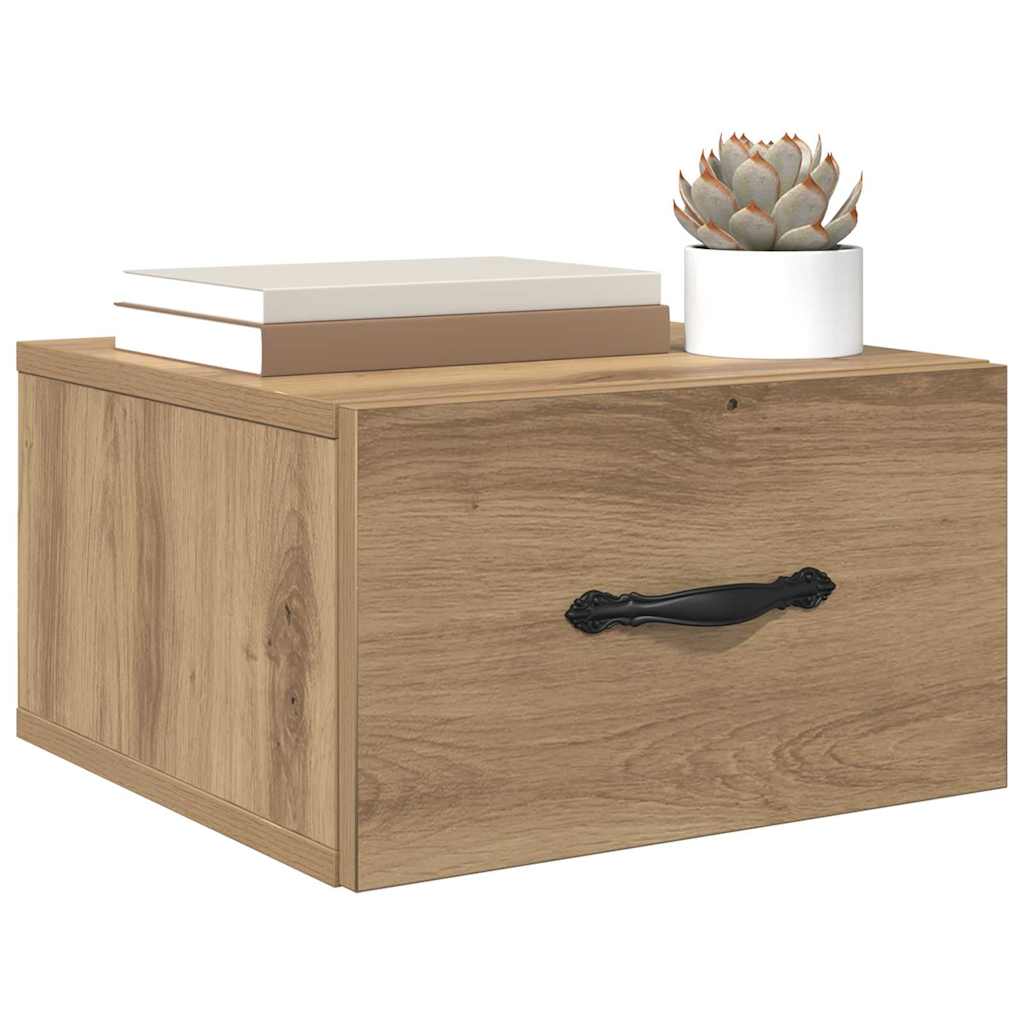 vidaXL Szafka Nocna z szufladą 2 pcs dąb artisan 35 x 35 x 20 cm
