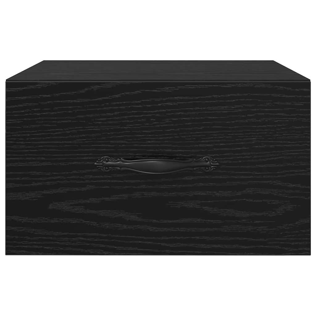 vidaXL Szafka Nocna Czarny dąb 35 x 35 x 20 cm Materiał drewnopochodny