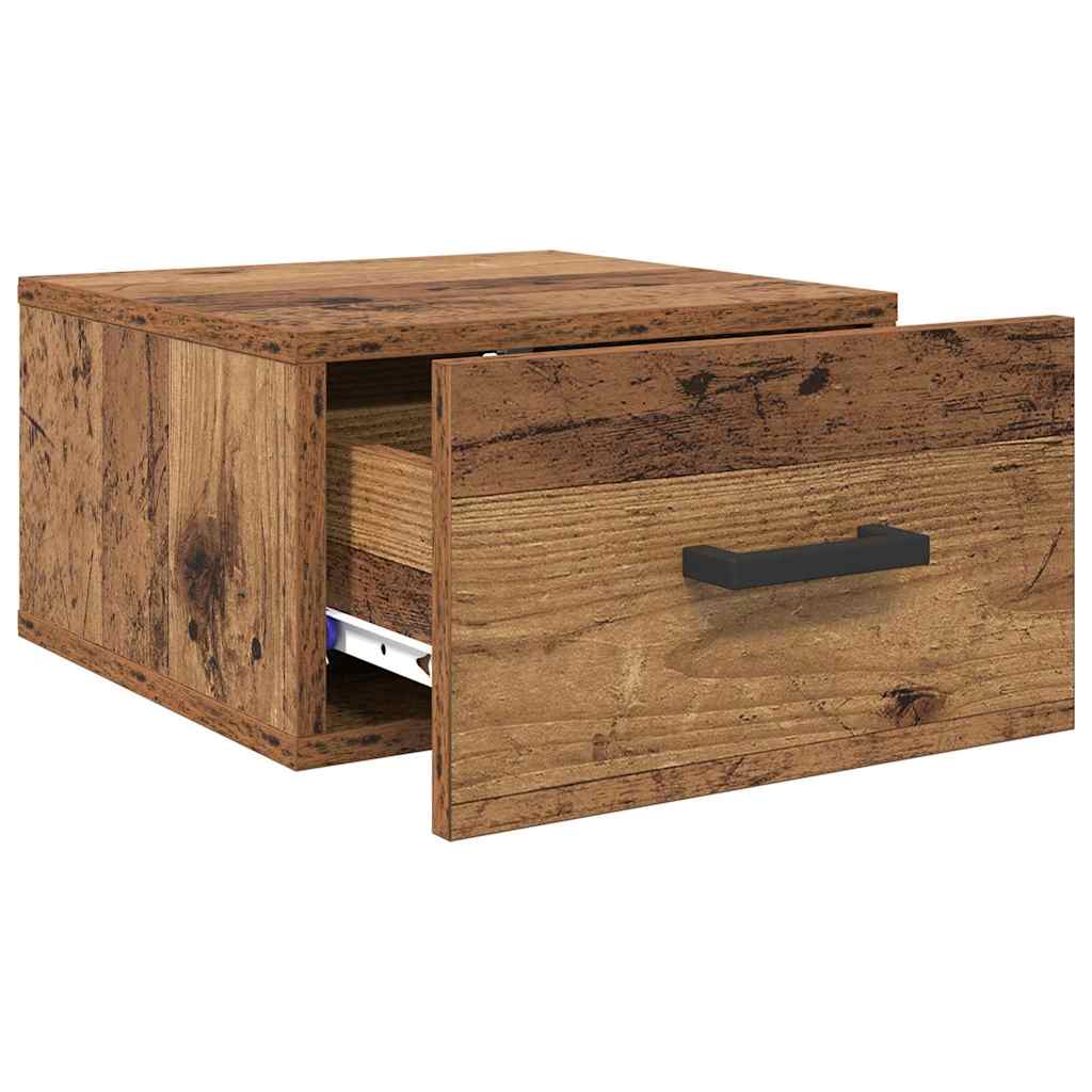 vidaXL Szafka Nocna z szufladą Stare drewno 35 x 35 x 20 cm