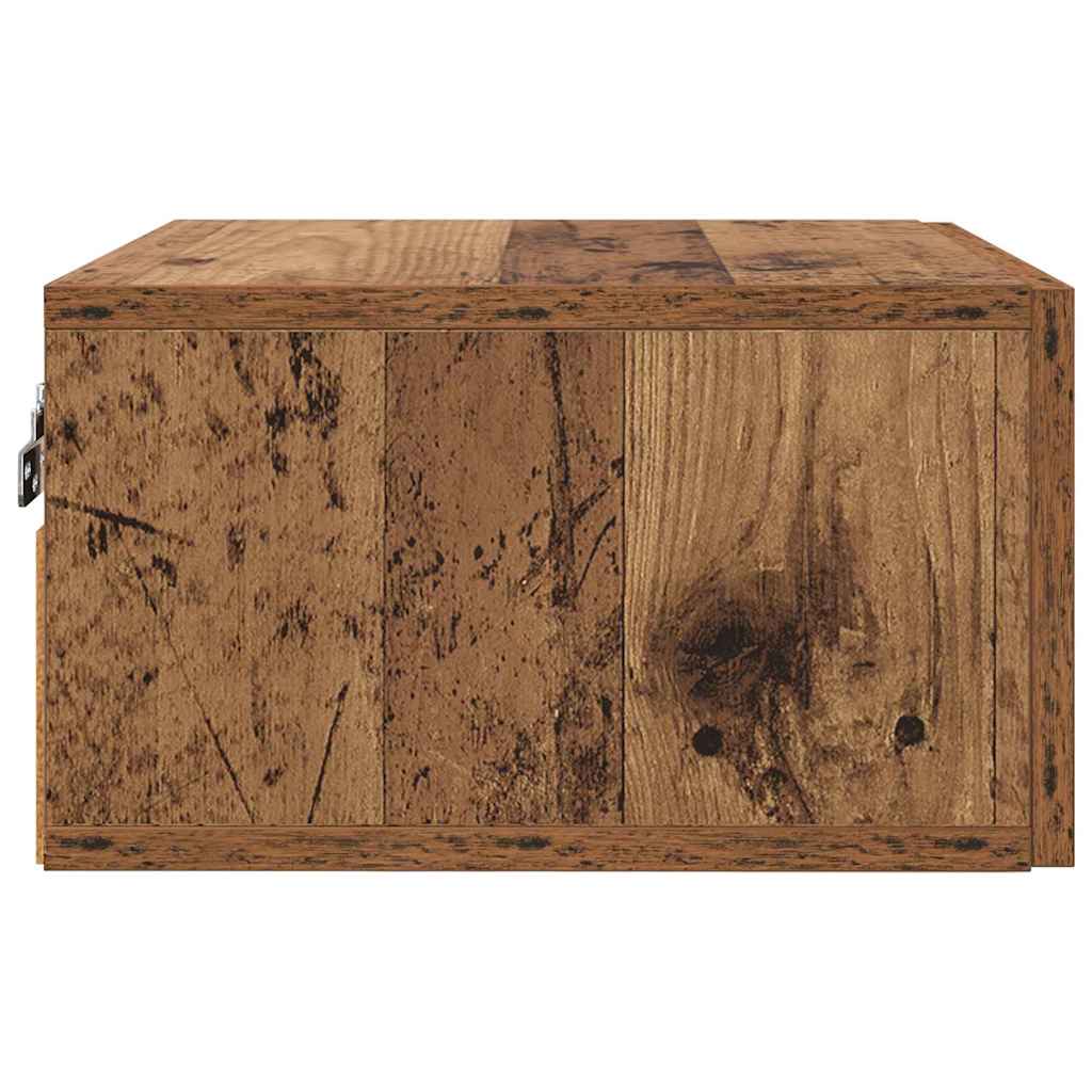 vidaXL Szafka Nocna z szufladą Stare drewno 35 x 35 x 20 cm