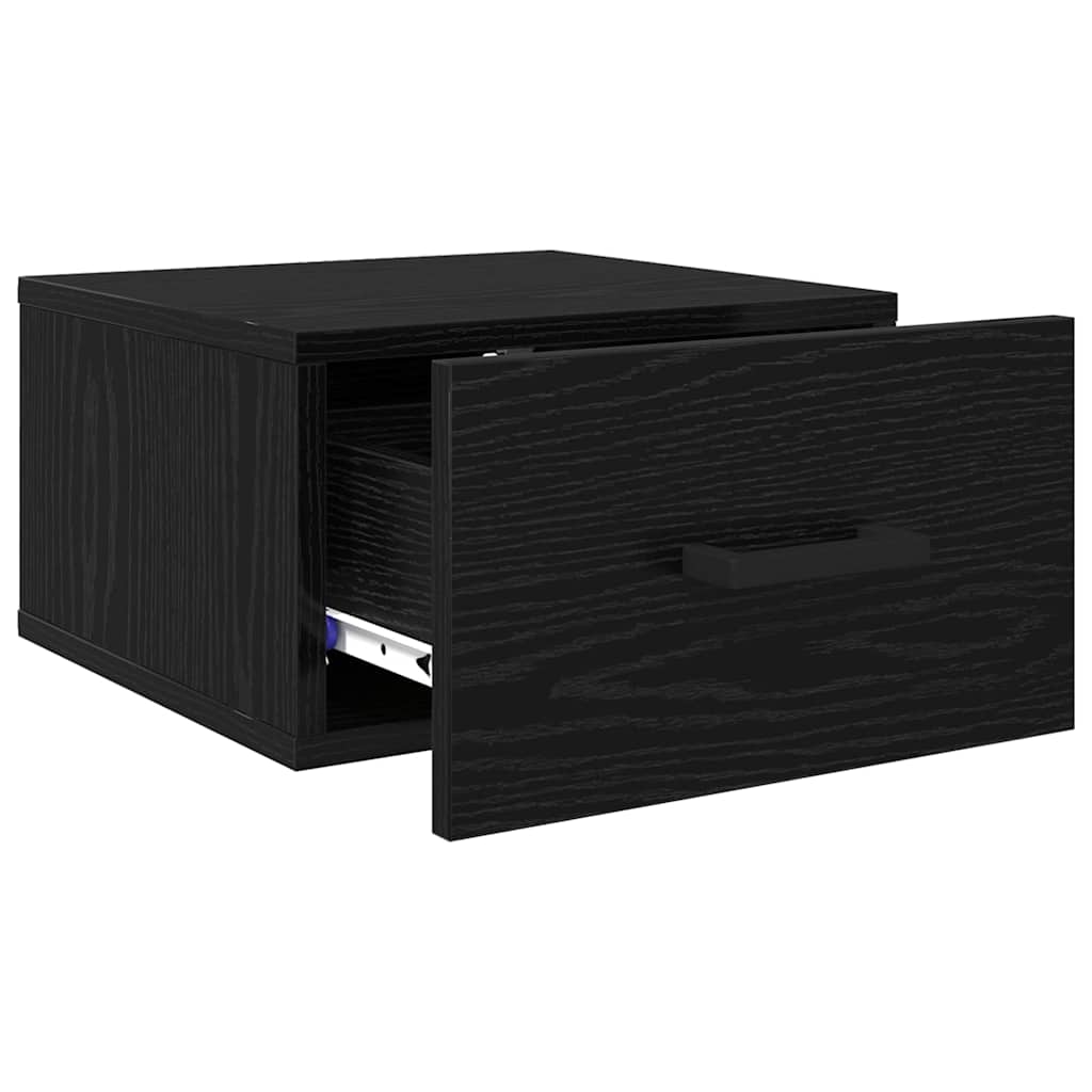 vidaXL Szafka Nocna Czarny dąb 35 x 35 x 20 cm Materiał drewnopochodny