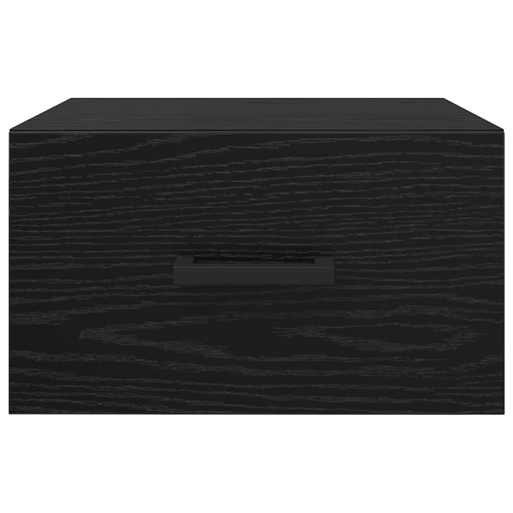 vidaXL Szafka Nocna z szufladą 2 pcs Czarny dąb 35 x 35 x 20 cm