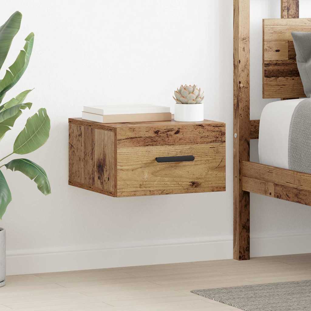 vidaXL Szafka Nocna 2 pcs Stare drewno 35 x 35 x 20 cm