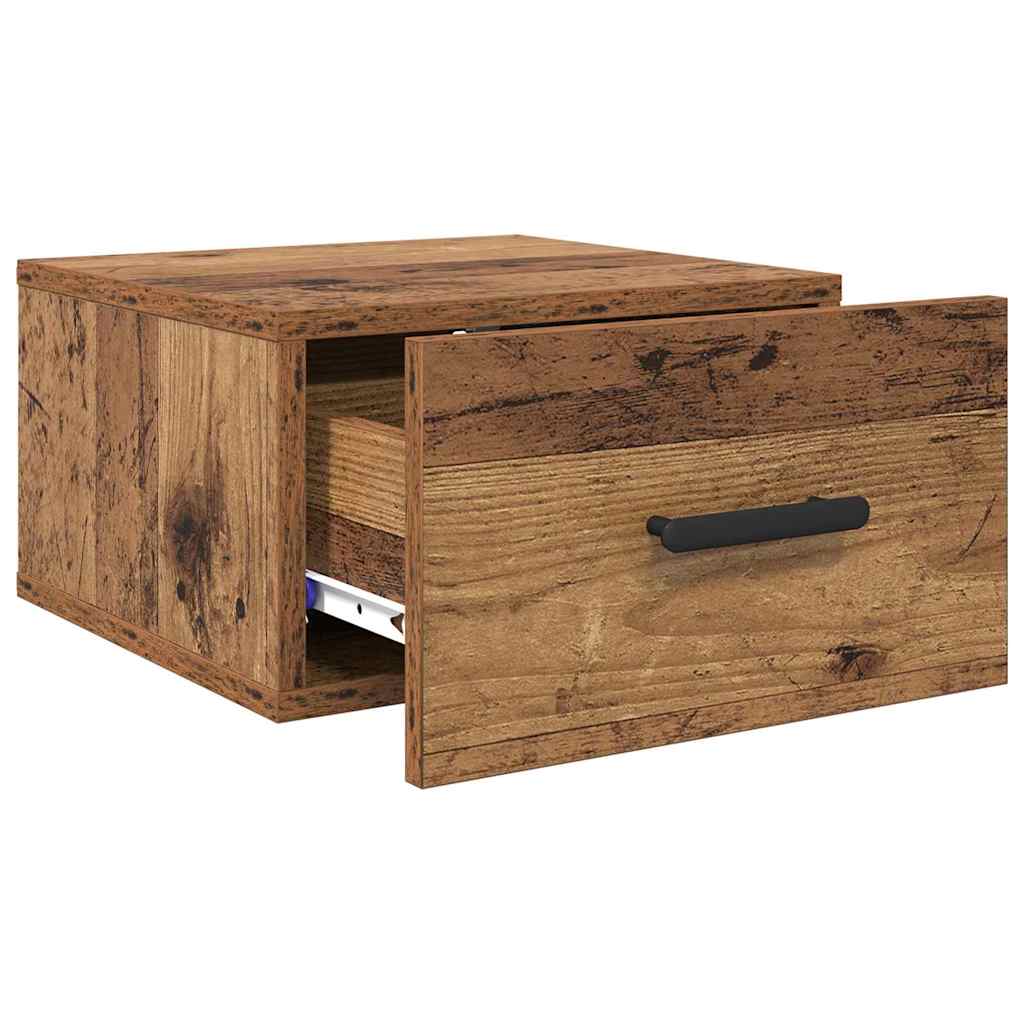 vidaXL Szafka Nocna 2 pcs Stare drewno 35 x 35 x 20 cm