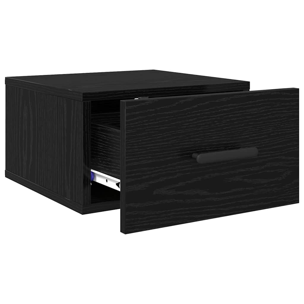 vidaXL Szafka Nocna Czarny Dąb 35 x 35 x 20 cm Materiał drewnopochodny
