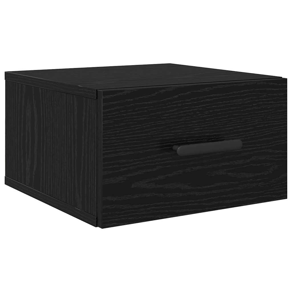 vidaXL Szafka Nocna 2 pcs Czarny Dąb 35 x 35 x 20 cm