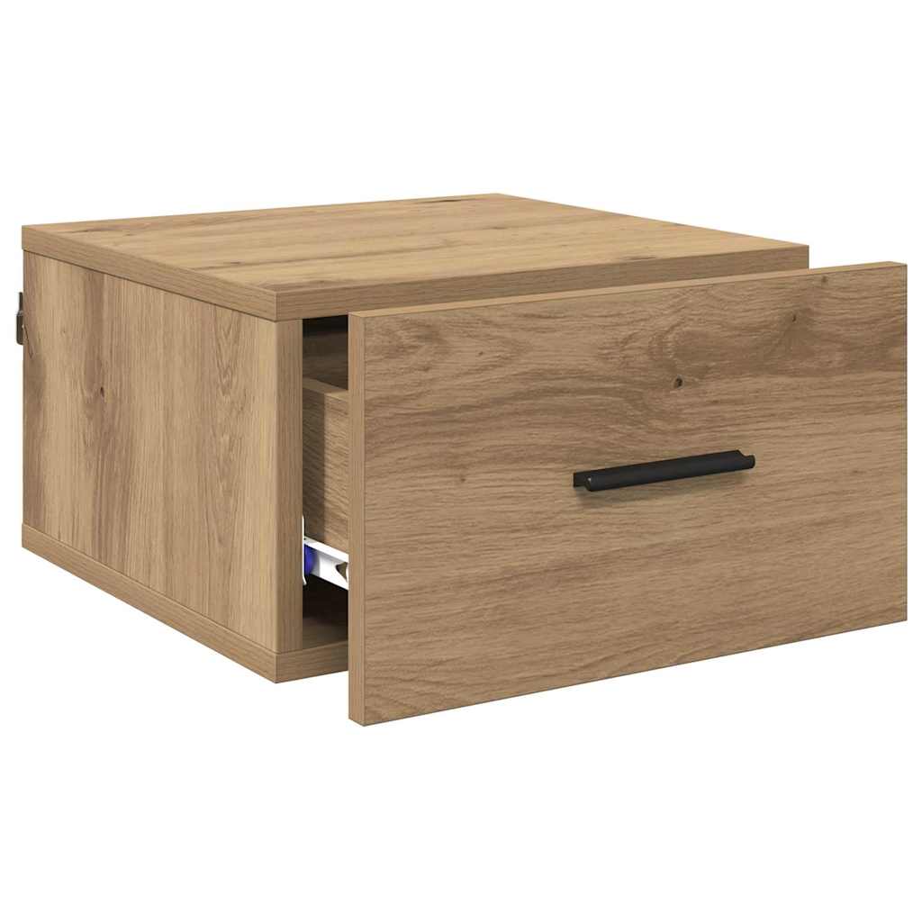 vidaXL Szafka Nocna z szufladą 2 pcs dąb artisan 35 x 35 x 20 cm