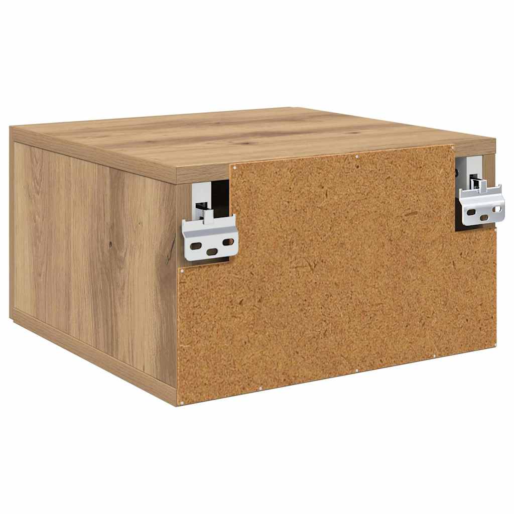 vidaXL Szafka Nocna z szufladą 2 pcs dąb artisan 35 x 35 x 20 cm