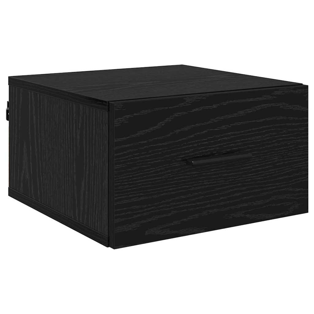 vidaXL Szafka Nocna z szufladą 2 pcs Czarny dąb 35 x 35 x 20 cm