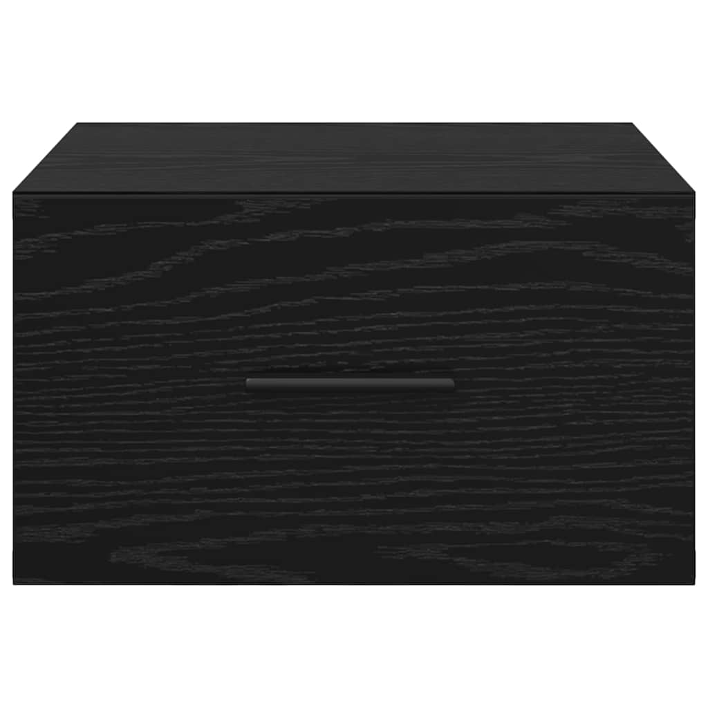 vidaXL Szafka Nocna z szufladą 2 pcs Czarny dąb 35 x 35 x 20 cm