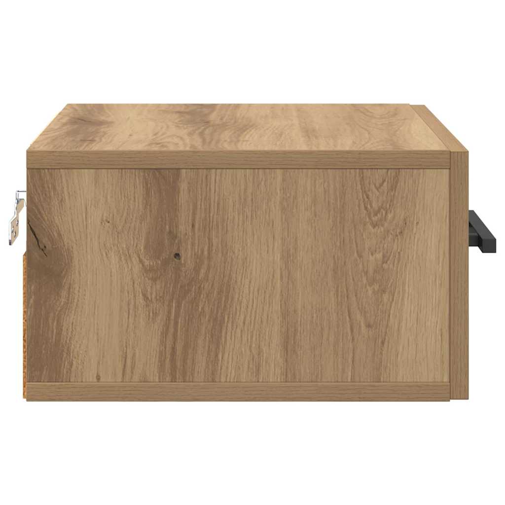 vidaXL Szafka Nocna Montowane na ścianie dąb artisan 35 x 35 x 20 cm