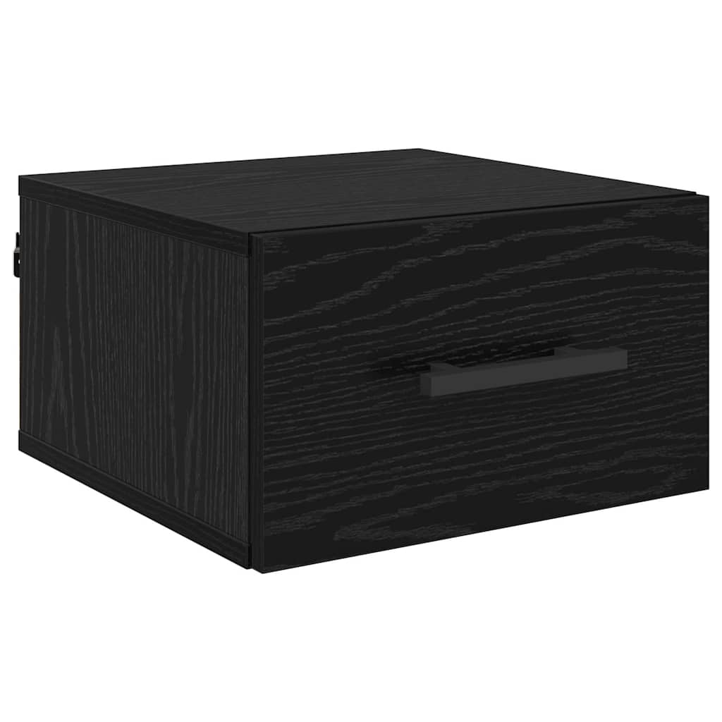 vidaXL Szafka Nocna Czarny dąb 35 x 35 x 20 cm Materiał drewnopochodny