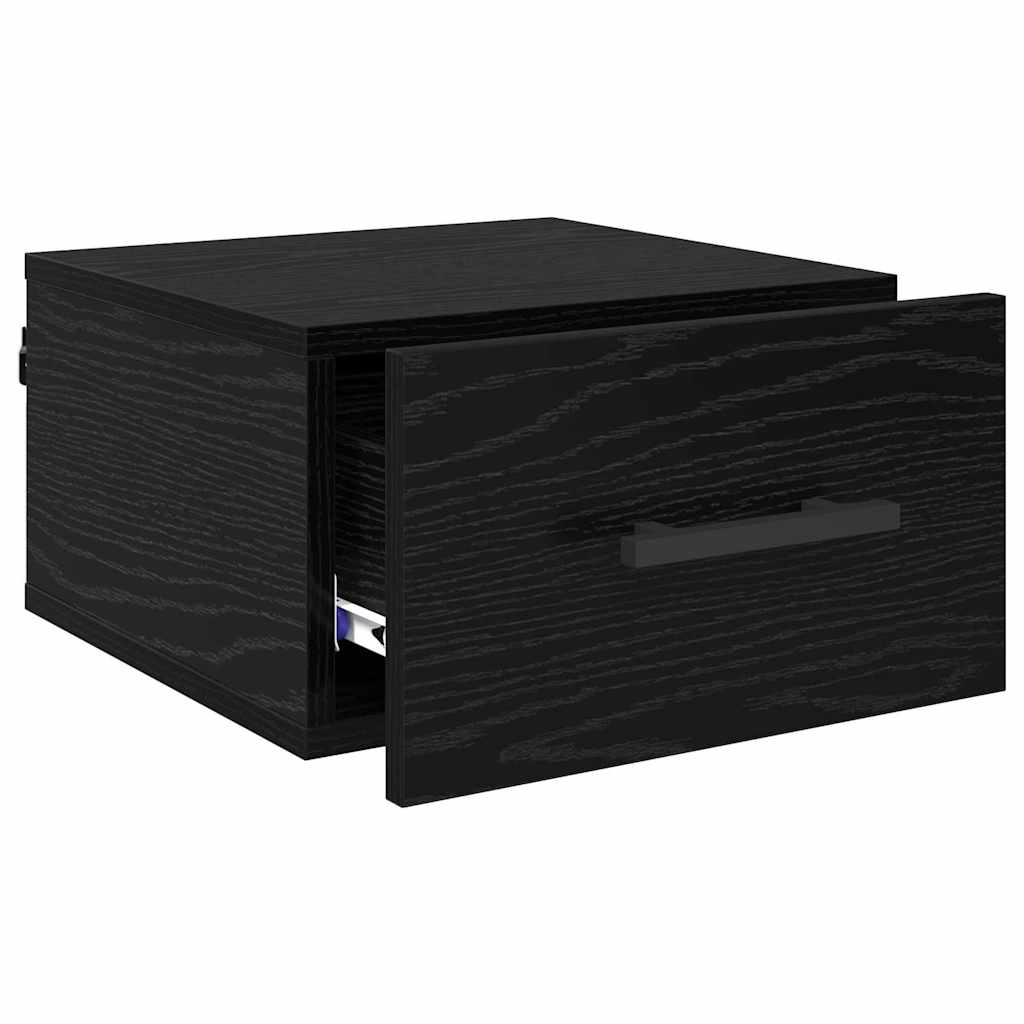 vidaXL Szafka Nocna Czarny dąb 35 x 35 x 20 cm Materiał drewnopochodny