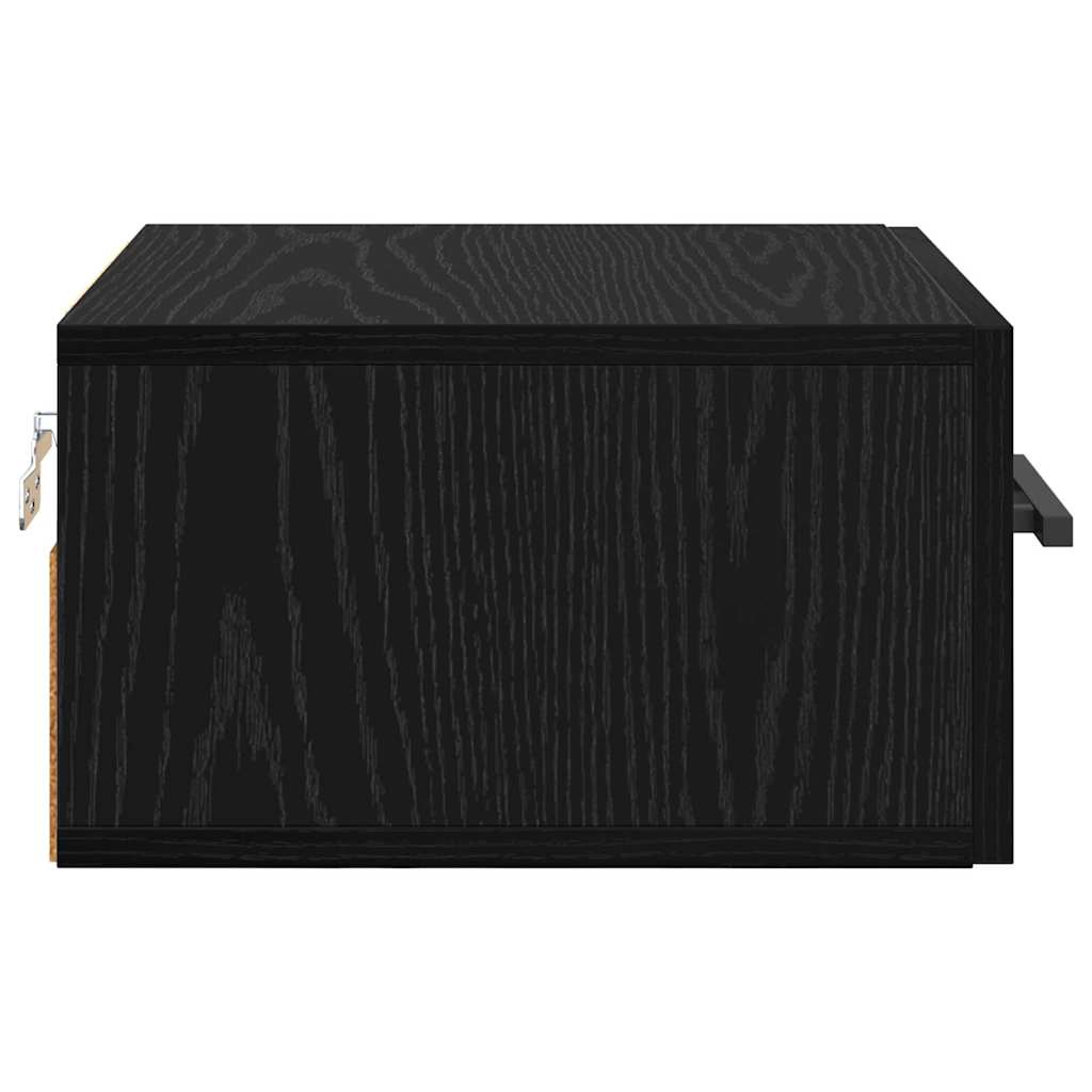 vidaXL Szafka Nocna Czarny dąb 35 x 35 x 20 cm Materiał drewnopochodny